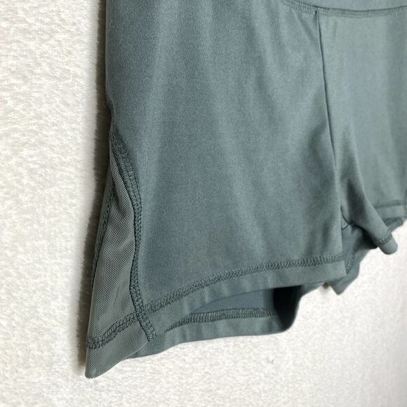 Balance Collection Athletic Workout Spandex Biker Shorts Gym Yoga Green Medium - Picture 4 of 8